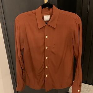 28. Sandro Rust Blouse 100% viscose